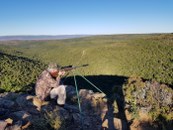 Taking a log shot in the Eastern Cape