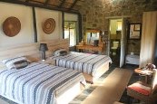 Client safari lodge bedroom outside Johannesburg