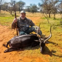 south african black impala hunt