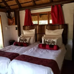 hunting lodge for free range animals