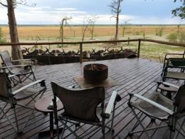 Tented Camp Seating Area and Deck