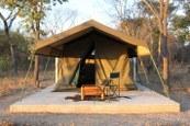 Zambia tented camp accommodations