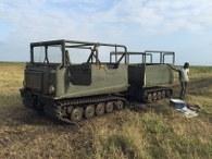 Tracked amphibious Zambezi Delta swamp