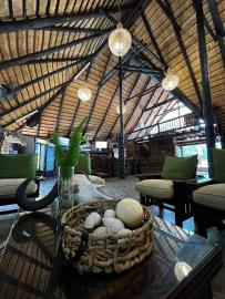 inside cape buffalo hunting camp