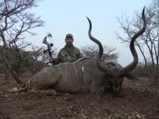 Bow Hunter with Big Limpopo Kudu
