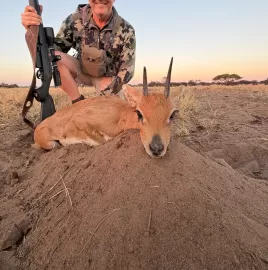 Steenbok hunting trophy