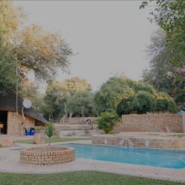 Elephant Hunt Lodge in Botswana Outside