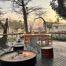 hunting lodge for hippo in Namibia Africa