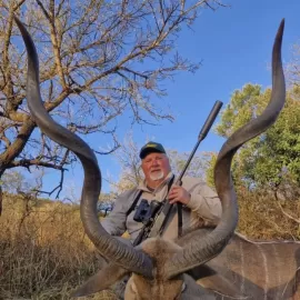 kudu trophy photo in kwazulu-natal