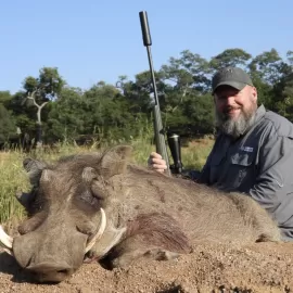 warthog hunting package in south africa