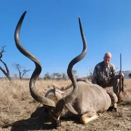 hunting kudu on a free range concession