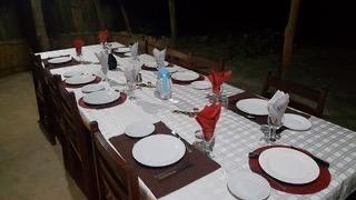 Lake Cahora Bassa Crocodile Camp Dining table