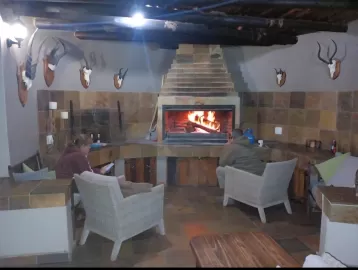 inside hunt lodge in south Africa