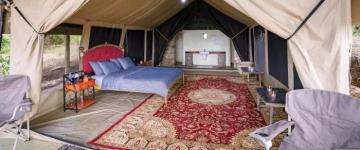 Interior of Maasailand Tent