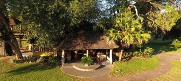 outside Zimbabwe lioness hunt lodge