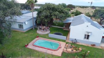 View of Namibia bow hunting lodge