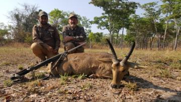 Big Common Reedbuck hunted in Tanzania