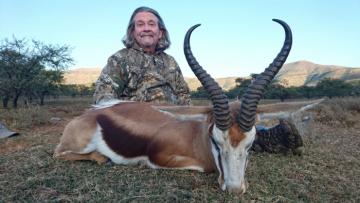 A nice springbuck with a good spread