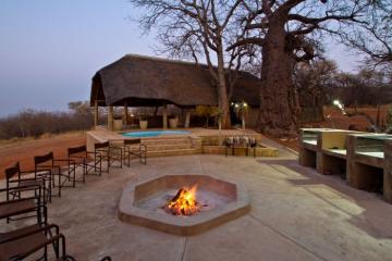 Seating area and fire pit