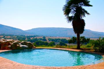 Pool at Cape Buffalo cow hunting lodge