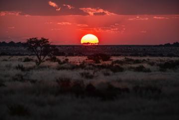 Sunset in Southern Namibia