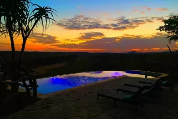 Sunset view frim the lodge