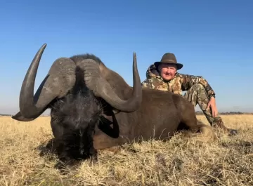 hunting black wildebeest in Africa
