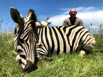 trophy zebra bow hunt