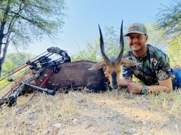 Bushbuck taken with a bow