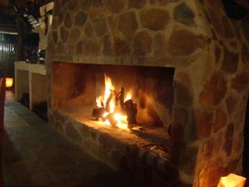 South African Hunt Lodge fireplace