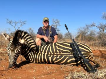 Zebra trophy hunt cheap in South Africa
