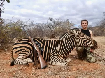 hunt zebra in south africa