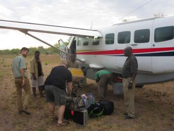 Arriving ivia charter flight