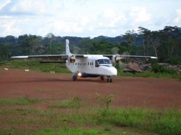 Flying into  Cameroon's Rain Forest