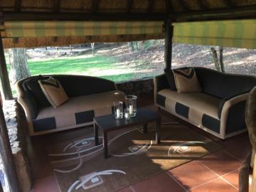 Long distance shooting lodge seating area