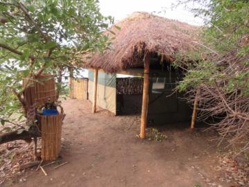 Selous reserve camp dining tent