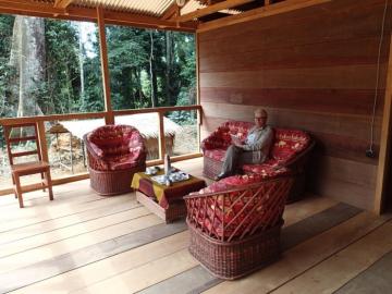Sitting Deck at Cameroon Rain Forest Hunting Lodge