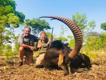 Big Sable trophy hunted in Zimbabwe